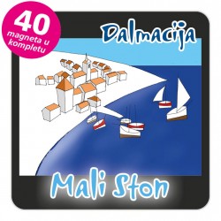 Magneti gradić EKO C 12 B Mali Ston komplet 40 ili 20 kom