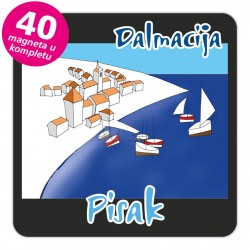 Magneti gradić EKO C 12 B Pisak komplet 40 ili 20 kom