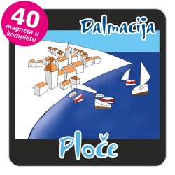 Magneti gradić EKO C 12 B Ploče komplet 40 ili 20 kom