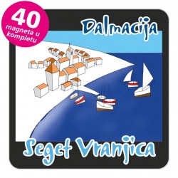 Magneti gradić EKO C 12 B Seget Vranjica komplet 40 ili 20 kom