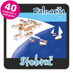 Magneti gradić EKO C 12 B Stobreč komplet 40 ili 20 kom