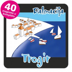 Magneti gradić EKO C 12 B Trogir komplet 40 ili 20 kom