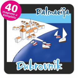 Magneti gradić EKO C 12 B Dubrovnik komplet 40 ili 20 kom