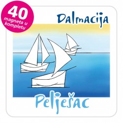 Magneti jedrilice EKO C 13 W Pelješac komplet 40 ili 20 kom