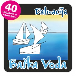 Magneti jedrilice EKO C 13 B Baška Voda komplet 40 ili 20 kom