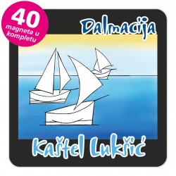 Magneti jedrilice EKO C 13 B Kaštel Lukšić komplet 40 ili 20 kom