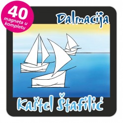 Magneti jedrilice EKO C 13 B Kaštel Štafilić komplet 40 ili 20 kom