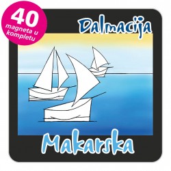 Magneti jedrilice EKO C 13 B Makarska komplet 40 ili 20 kom
