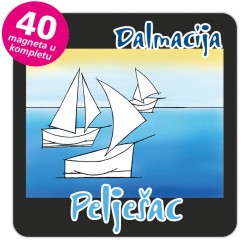 Magneti jedrilice EKO C 13 B Pelješac komplet 40 ili 20 kom