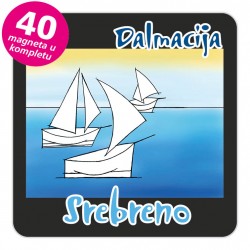 Magneti jedrilice EKO C 13 B Srebreno komplet 40 ili 20 kom