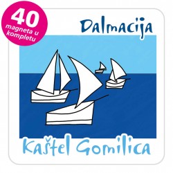 Magneti jedrilice EKO C 14 W Kaštel Gomilica komplet 40 ili 20 kom