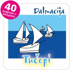 Magneti jedrilice EKO C 14 W Tučepi komplet 40 ili 20 kom