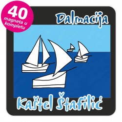 Magneti jedrilice EKO C 14 B Kaštel Štafilić komplet 40 ili 20 kom