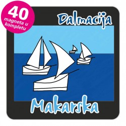 Magneti jedrilice EKO C 14 B Makarska komplet 40 ili 20 kom