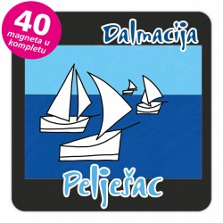 Magneti jedrilice EKO C 14 B Pelješac komplet 40 ili 20 kom