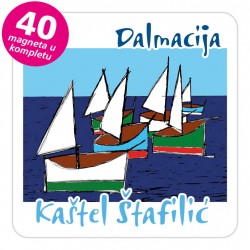 Magneti jedrilice EKO C 15 W Kaštel Štafilić komplet 40 ili 20 kom