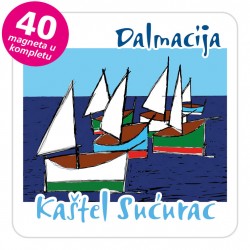 Magneti jedrilice EKO C 15 W Kaštel Sućurac Kuk komplet 40 ili 20 kom