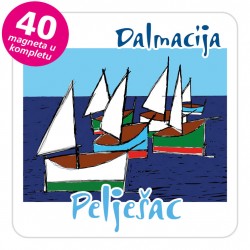 Magneti jedrilice EKO C 15 W Pelješac komplet 40 ili 20 kom