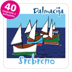 Magneti jedrilice EKO C 15 W Srebreno komplet 40 ili 20 kom