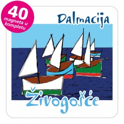 Magneti jedrilice EKO C 15 W Živogošće komplet 40 ili 20 kom