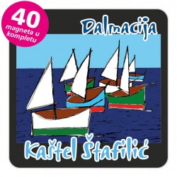 Magneti jedrilice EKO C 15 B Kaštel Štafilić komplet 40 ili 20 kom