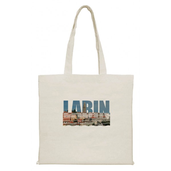 Vrećica bijela platnena  Labin 01