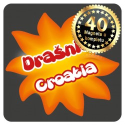 Magneti Sunce crni Drašnice 01 Komplet 40 ili 20 kom