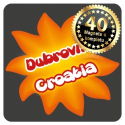 Magneti Sunce crni Dubrovnik 01 Komplet 40 ili 20 kom