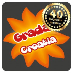 Magneti Sunce crni Gradac 01 Komplet 40 ili 20 kom