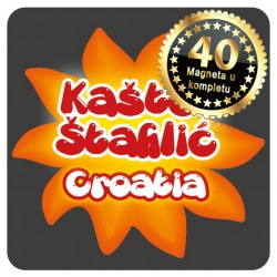 Magneti Sunce crni Kaštel Štafilić 01 Komplet 40 ili 20 kom