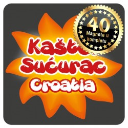 Magneti Sunce crni Kaštel Sućurac Kuk 01 Komplet 40 ili 20 kom