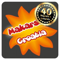 Magneti Sunce crni Makarska 01 Komplet 40 ili 20 kom