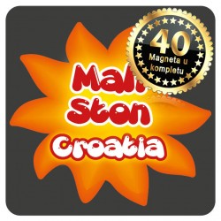 Magneti Sunce crni Mali Ston 01 Komplet 40 ili 20 kom