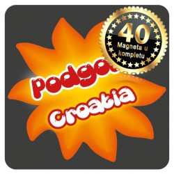Magneti Sunce crni Podgora 01 Komplet 40 ili 20 kom