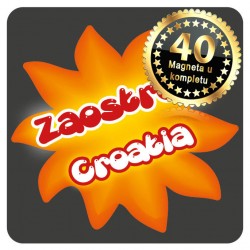 Magneti Sunce crni Zaostrog 01 Komplet 40 ili 20 kom