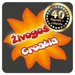 Magneti Sunce crni Živogošće 01 Komplet 40 ili 20 kom