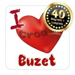Magneti srce EKO 03 Komplet 40 ili 20 kom  Buzet
