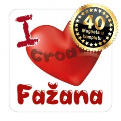 Magneti srce EKO 03 Komplet 40 ili 20 kom  Fažana