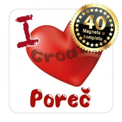 Magneti srce EKO 03 Komplet 40 ili 20 kom  Poreč