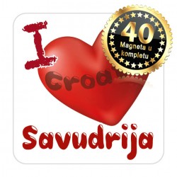 Magneti srce EKO 03 Komplet 40 ili 20 kom  Savudrija