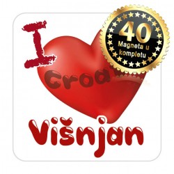 Magneti srce EKO 03 Komplet 40 ili 20 kom  Višnjan