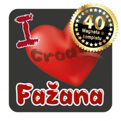 Magneti srce EKO 04 Komplet 40 ili 20 kom  Fažana