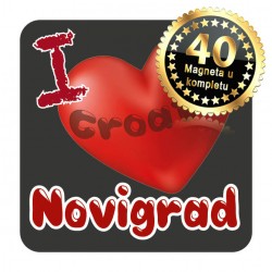 Magneti srce EKO 04 Komplet 40 ili 20 kom  Novigrad