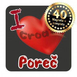 Magneti srce EKO 04 Komplet 40 ili 20 kom  Poreč