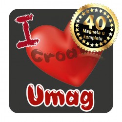 Magneti srce EKO 04 Komplet 40 ili 20 kom  Umag