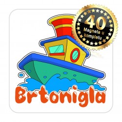 Magneti brod EKO 07 Komplet 40 ili 20 kom  Brtonigla