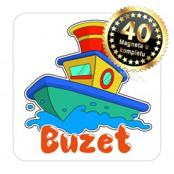Magneti brod EKO 07 Komplet 40 ili 20 kom  Buzet