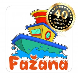 Magneti brod EKO 07 Komplet 40 ili 20 kom  Fažana