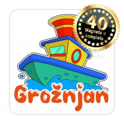 Magneti brod EKO 07 Komplet 40 ili 20 kom  Grožnjan