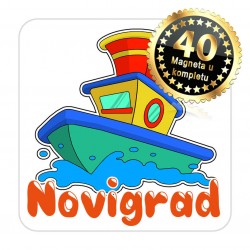 Magneti brod EKO 07 Komplet 40 ili 20 kom  Novigrad